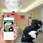 Fisheye Mini WiFi Bulb Security Camera - menzessential