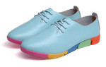 Flat Colorful New Genuine Leather Shoes - menzessential