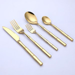 Aldomara Bamboo Gold/Silver Cutlery Set - menzessential