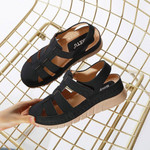 Hollow Sandals For Women Buckle Flat Wedge Slipper Casual Breathable Design - menzessential
