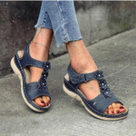 Hot Sell Women Flowers Comfy Casual Wedges Sandals - menzessential