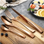 Jet Rose Gold Cutlery Set - menzessential