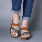 Kafa™ Comfy Vintage Cross Strap Leather Sandals