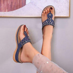 Kafa™ Rhinestone Lightweight Comfy Sandals - menzessential
