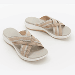 Kafa™ Stretch Cross Orthotic Slide Sandals - menzessential