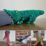 Knit Crocodile Socks
