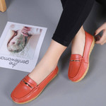 Ladies Loafers Leather Made Modern Casual Comfortable Shoes
