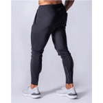 Men Sports Breathable Fitness Zipper Style Jogger Sweatpants