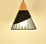 Modern Wooden Cone Pendant Lights - menzessential