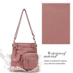 Multi-Pocket Premium Soft Leather Crossbody Shoulder Purse Bag - menzessential