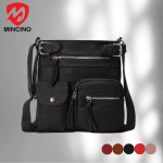 Multi-Pocket Premium Soft Leather Crossbody Shoulder Purse Bag - menzessential