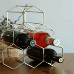 Nordic Style Geometric Wine Rack