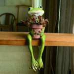 Resin Frog Fairy Flower Pot