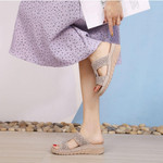 Rhinestone Flowers Detail Comfortable Women Sandals Design - menzessential