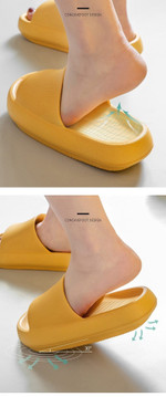 Sofefy™ Comfy Thick Sole Home Non-slip Slippers Platform Summer Woman Girl Cute Design Black Pink Orange Yellow Sandal Chancla Flip-flop Thongs - TrendyCustom.com