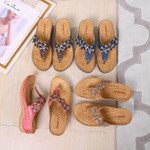 Summer Beach Casual - Floral Women's Flip Flop Sandals