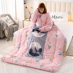 Thickened Sleeping Quilt With Sleeves