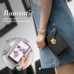 Touch Screen Waterproof Leather Crossbody Phone Bag for iPhone, Galaxy & Other