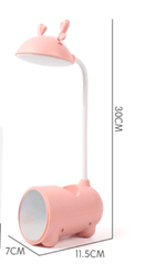 USB Table Lamp with Brush Pot and Mirror - menzessential
