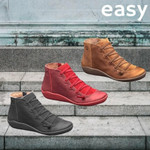 Vanccy Premium Lace-Up Ankle Boots, Genuine Comfy Leather Boots