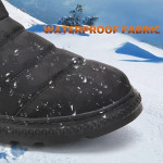 WARM FUR PLUSH ANKLE WATERPROOF COUPLE SNOW BOOTS
