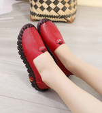 Wide Fit Thick Stitching Sole Flat Shoes - menzessential
