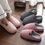 Winter Women Home Slippers Soft Sole Keep Warm Plush Cotton Non-slip Indoors