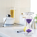 SZAT PRO Hourglass, Sand Timer 30 Min/Mins Hour Glass with Gift Box Package(Purple,Crystal)
