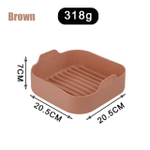 Silicone Air Fryer Oven Baking Tray Basket Mat Replacement Grill Pan