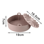Silicone Air Fryer Oven Baking Tray Basket Mat Replacement Grill Pan