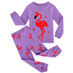 SAILEROAD 2-7Years Flamingo Nightwear Pijamas Warm for Baby Sleepwear Girl Autumn Children's Pajamas Sets Kids Fall Clothes Sets