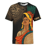 The Aztec Elite Woman Maya Aztec Customized 3D All Over Printed Shirt - AM Style Design