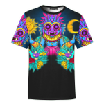 Aztec Sun And Moon Tlaloc Deity Customized 3D All Over Printed Shirt -