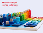 Houten Montessori Vissen Speelgoed met Nummer & Alfabet