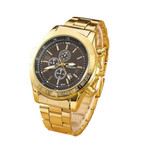 Luxe Gouden Mannen Horloge RQMand - Webwinkelaar.nl