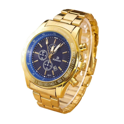 Luxe Gouden Mannen Horloge RQMand