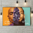 Two Men One Vision 2pac and Nipsey Hussle Artwork Canvas