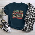 Rap Hiphop T-shirt Wear In Sneaker Stomp In Gangster Tshirt