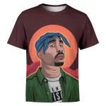 Tupac Songs Hip Hop 80s Vintage Custom Graphic High Quality Polyester Printful