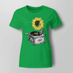 Wu-tang Clan Sunflower Gramophone Record Player Tshirt