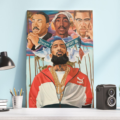 Gangsta Rapper Snoop Dogg Artwork Canvas