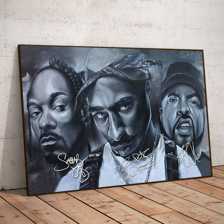 Snoop Dogg, 2Pac, Jay-Z Artwork Canvas