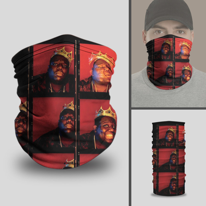 The Notorious B.I.G. Christopher Wallace Pattern Neck Gaiter