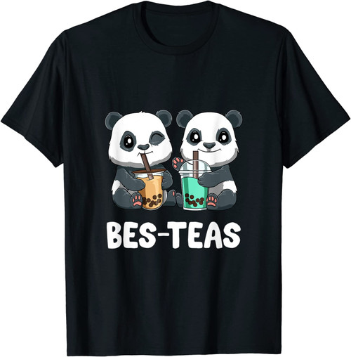 Niedlicher Bubble Tea Pandas Lustiger Boba Tee T-Shirt