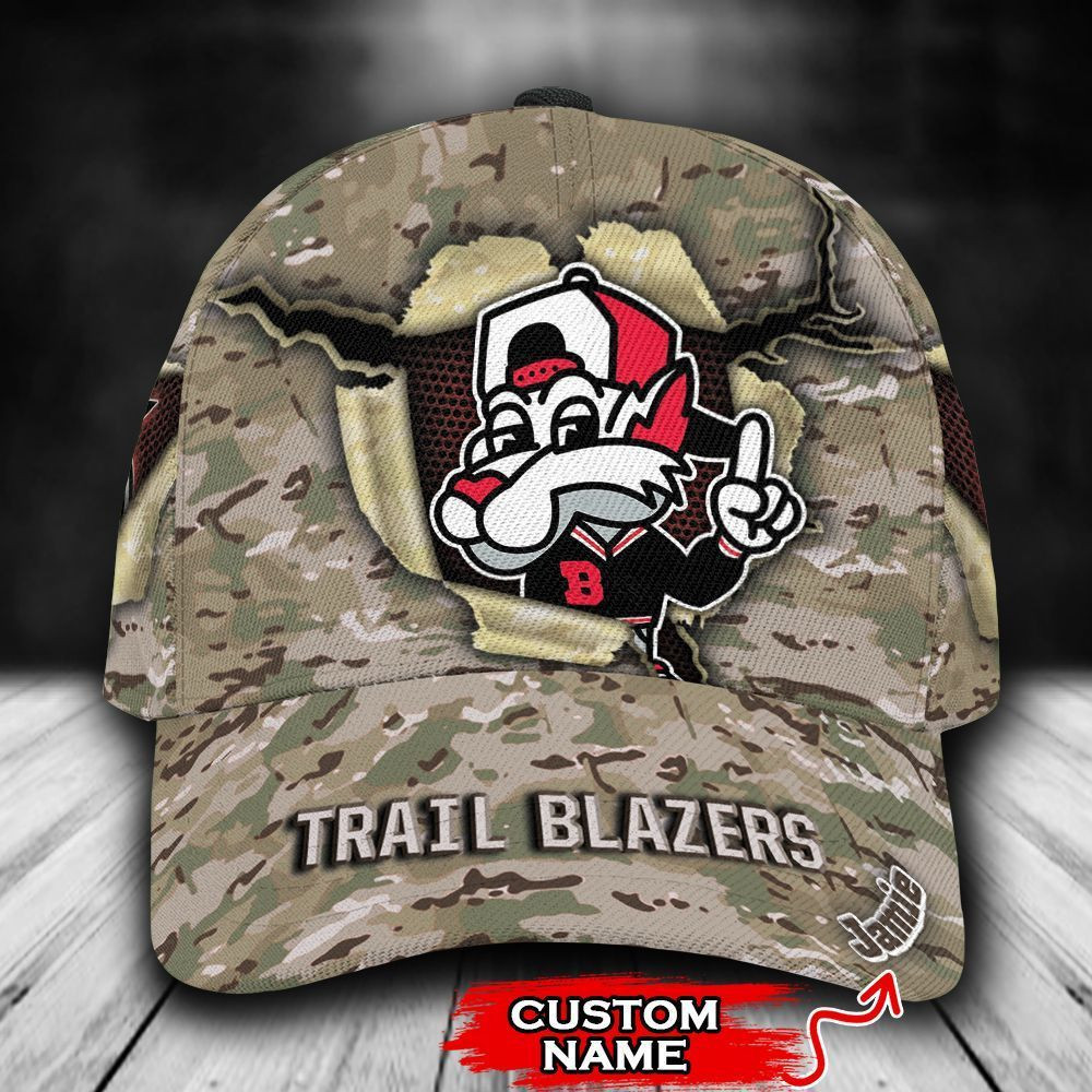 Portland Trail Blazers 3D Cap Camo Mascot NBA Custom Name 13 M3BTH0503