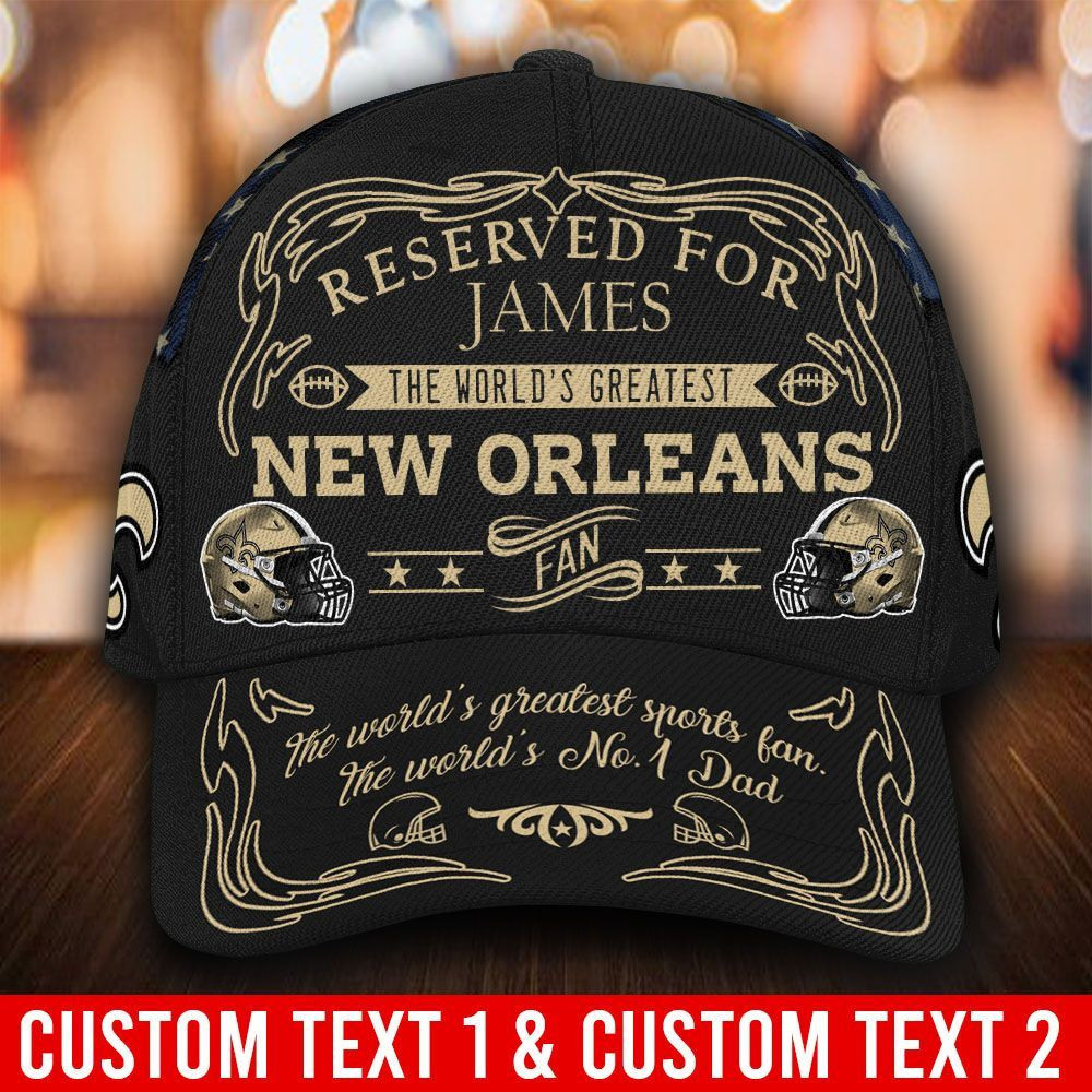 New Orleans Saints 3D CAP Personalized For Gift For Dad/Mom/Brother/Sister/Aunt/Uncle-NFL CUSTOM NAME 01 M3PTT0479