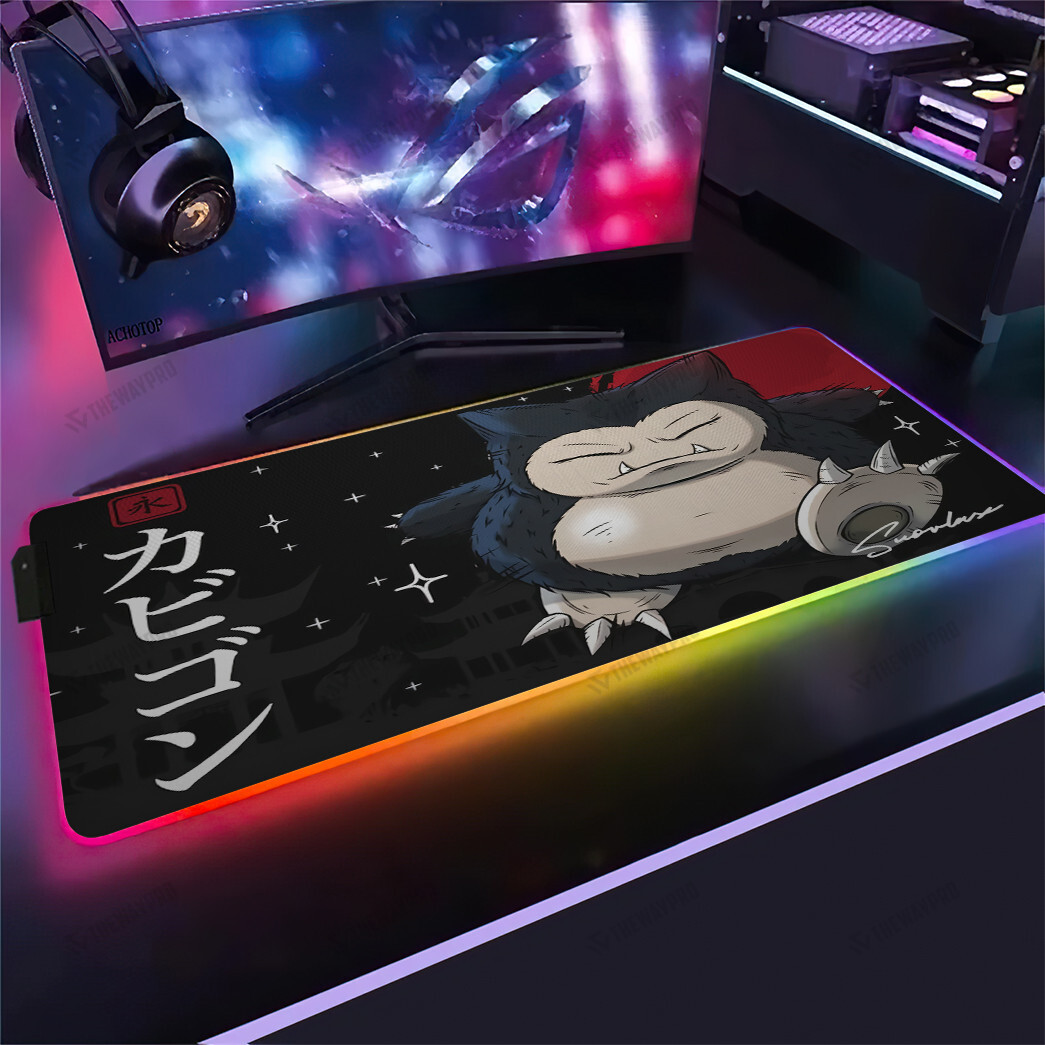 Snorlax RGB Led Mouse Pad
