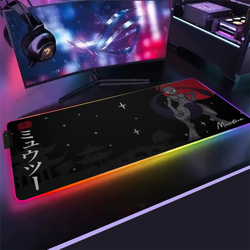 MewTwo RGB Led Mouse Pad
