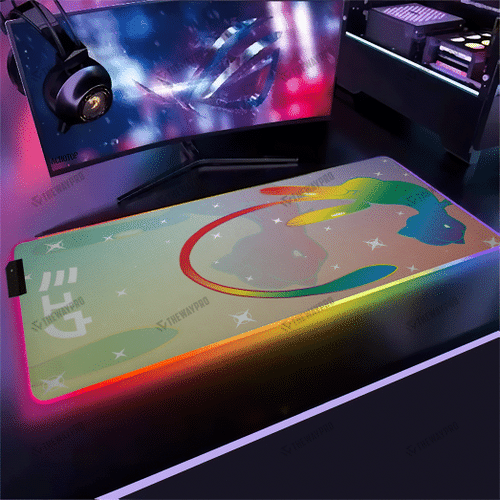 Colorful Mew Custom Led Mousepad