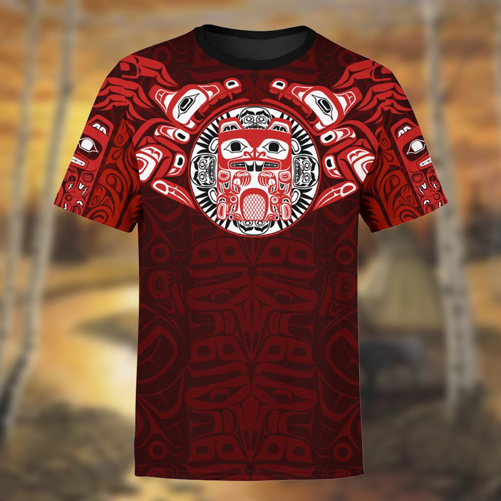 Personalized Native America Haida Art Spirit Shirt Pacific Northwest Style Clothing